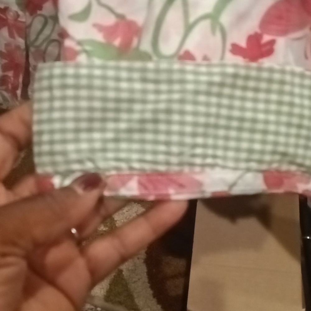 FINAL PRICE NWOT alfred dunner pink green & white floral print l/s blouse 16W - Picture 4 of 8